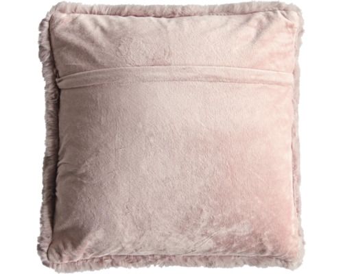 Pernă decorativă cu margine de blană