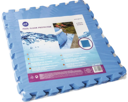 Set de covorașe de protecție pentru podeaua piscinei, nouă bucăți, fiecare de 50x50 cm