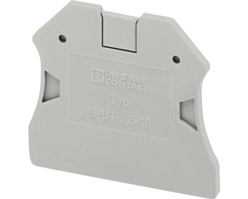 Capac clemă șir tip D-UT Phoenix 2,5 39,8x2,2x47mm, gri | HORNBACH
