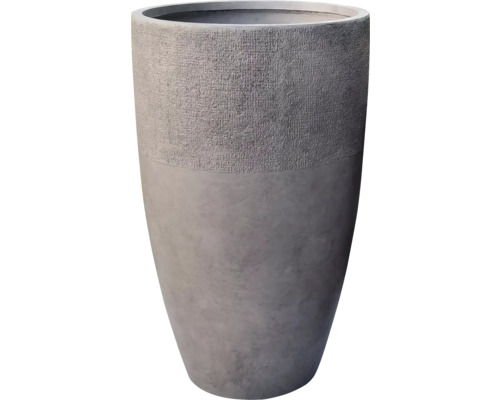 Ghiveci Lafiora Sober GRC Ø 35 cm H 61 cm beton maro