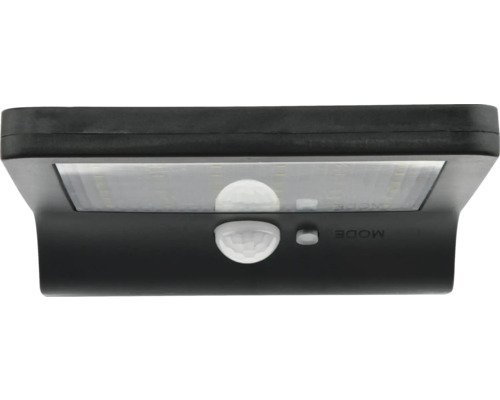 Lumină solară LED neagră cu senzor de mișcare