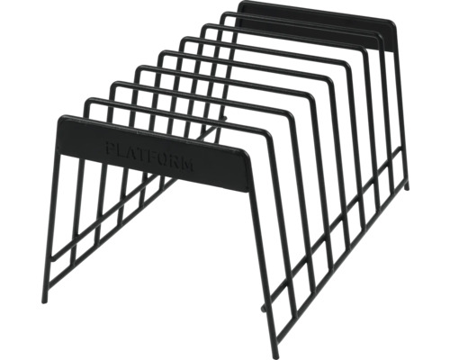 Suport pentru discuri Platform din metal pentru stocarea discurilor de vinil