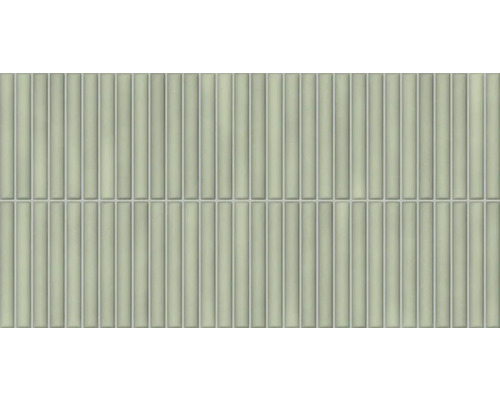 Faianță decorativă Lingot Mint 32x62,5 cm Mozaic de gresie cu pietre dreptunghiulare alungite