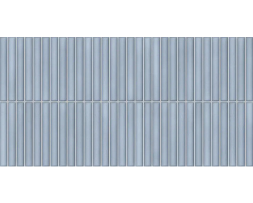 Faianță decorativă Lingot albastru 32x62,5 cm Plăci dreptunghiulare, aranjate vertical