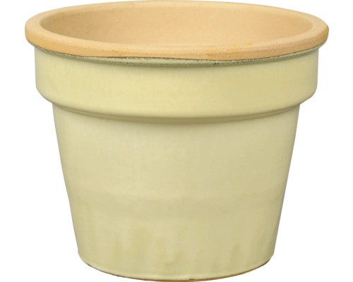 Ghiveci galben din ceramică