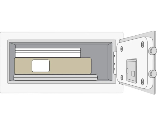 Seif deschis cu obiecte