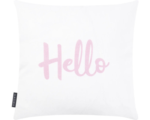 Pernă decorativă albă cu inscripția Bună