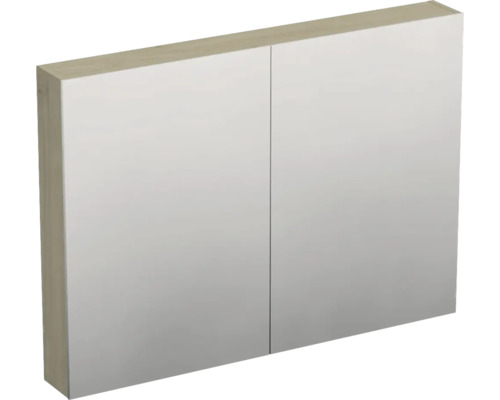 Dulap baie cu oglindă Jungborn TRENTA 100x72 cm PAL stejar Kendal 2 uşi Dulap de baie cu oglindă și două uși