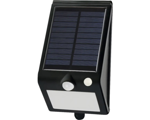 Aplică solară cu LED Flink 230 lumeni 6500K, senzor de mișcare, detașabilă, negru