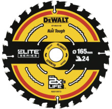 Lamă de ferăstrău DeWalt cu diametrul de 165 mm și 24 de dinți