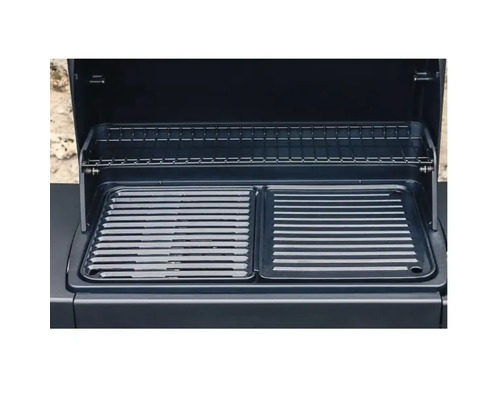 Grătar deschis cu grătar și grătar de încălzire