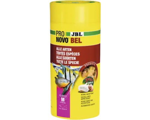 Hrană pești acvariu JBL ProNovo Bel Flakes M 1000 ml JBL Pro Novo Bel hrană pentru pești pentru toate speciile de pești