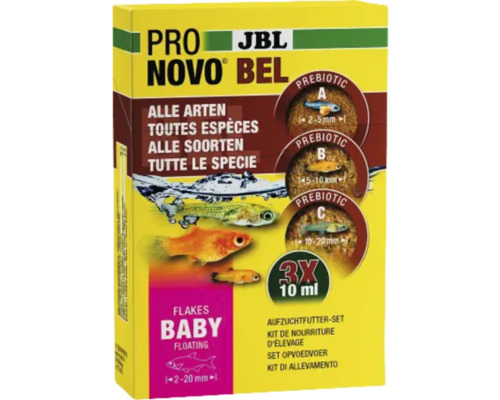 Hrană pești acvariu JBL ProNovo Bel Flakes Baby 3x10 ml