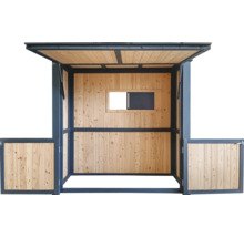 Foișor de grădină din lemn cu fereastră și acoperiș rabatabil