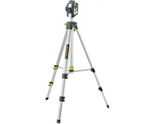 Set nivelă cu laser verde Laserliner CompactPlane-Laser 3G 3x360° 150 cm Laser cu linii încrucișate Laserliner pe trepied pentru lucrări de nivelare