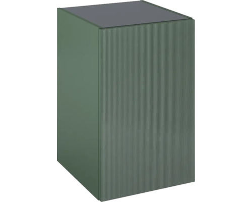 Dulap bază lavoar baie suspendat Jungborn NONUS 40 cm PAL verde mat 1 ușă Jardinieră cubică pentru exterior