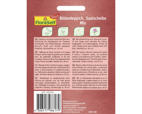 Mix cu inflorescențe abundente și cu înflorire îndelungată, creștere densă ca un covor