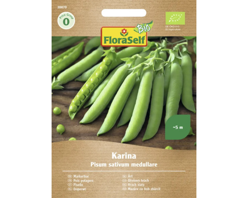 Bio Semințe legume FloraSelf Bio mazăre Karina