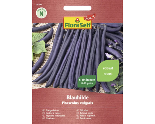 Semințe legume FloraSelf Select fasole cățărătoare Blauhilde