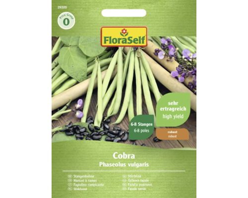 Semințe legume FloraSelf fasole cățărătoare Cobra