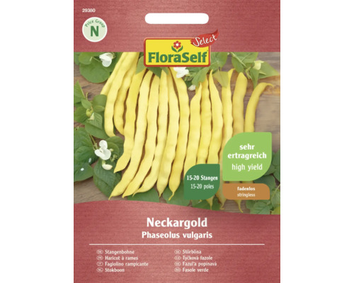 Semințe legume FloraSelf Select fasole cățărătoare Neckargold