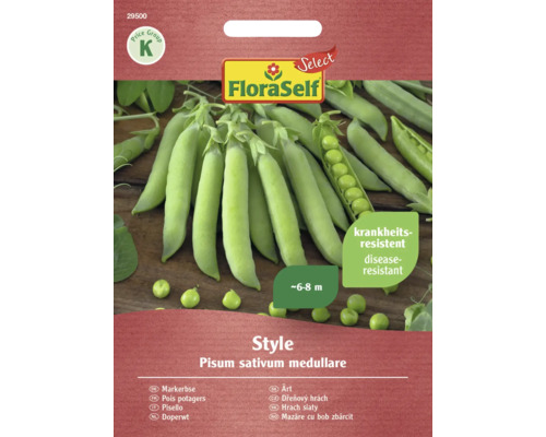 Semințe legume FloraSelf Select mazăre Style