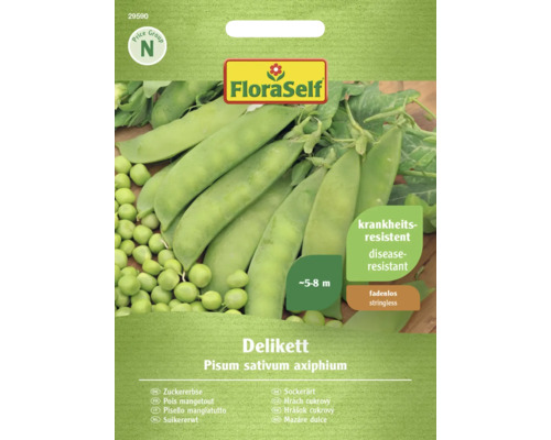 Semințe legume FloraSelf mazăre dulce Dellikett