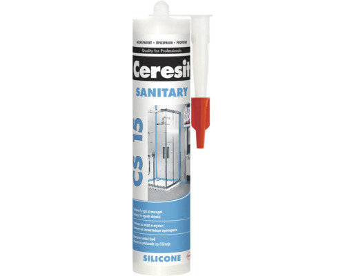 Silicon sanitar Ceresit CS 15 transparent 280 ml Ceresit cartuș silicon sanitar