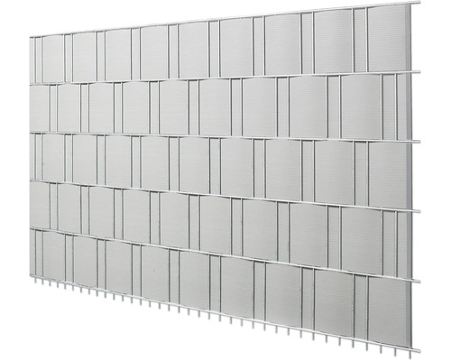 Gard din plasă sudată cu bare duble pentru delimitarea proprietății