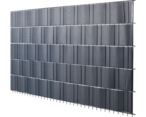 Gard dublu din sârmă cu fâșii de confidențialitate