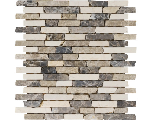 Mozaic piatră naturală PXME maro/bej 30x30 cm
