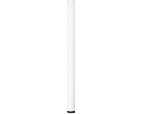 Picior masă rotund Tarrox Ø60x710 mm, înălțime reglabilă, alb