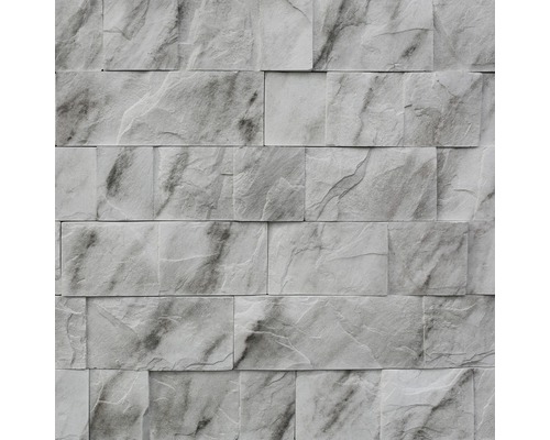 Placaj mural Beton Square white print 9x32 cm Placare perete imitație piatră