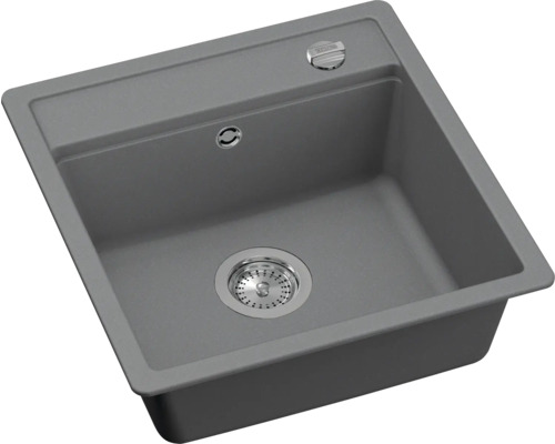 Chiuvetă din material compozit cu armătură de scurgere