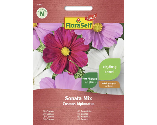 Semințe flori FloraSelf Select mărăriță cosmos Sonata mix