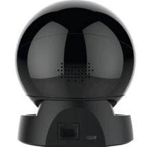 Cameră de supraveghere neagră cu design sferic