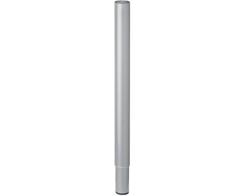 Picior masă rotund Tarrox Ø50x600-900 mm, înălțime reglabilă, argintiu
