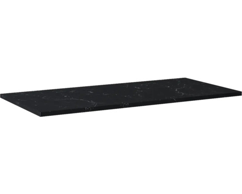 Blat lavoar baie marmură compactă Marquina negru mat 100,8x46 cm Jungborn Blat de lucru din piatră compozită