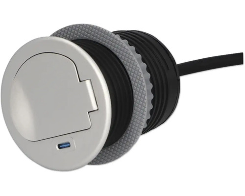 Priză încorporabilă în podea cu cablu