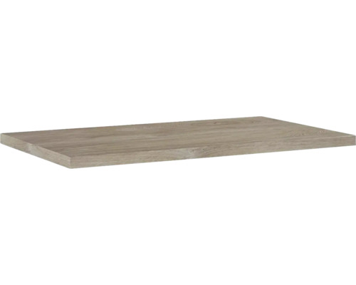 Blat pentru lavoar baie, MDF, 80,6x46 cm, stejar