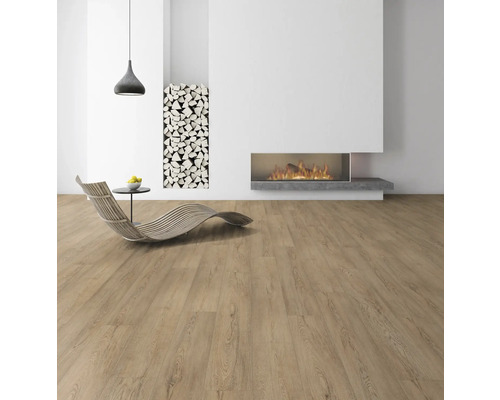 Cameră luminoasă cu podea din lemn, șemineu și mobilier de lounge