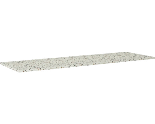 Blat pentru lavoar baie marmură Jungborn 161x46 cm Terrazzo River