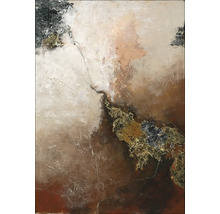 Tablou pictat manual Brown-Silver-Gold Il 70x100 cm