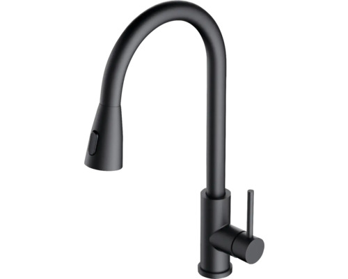 Baterie de bucătărie cu gura de scurgere pivotantă