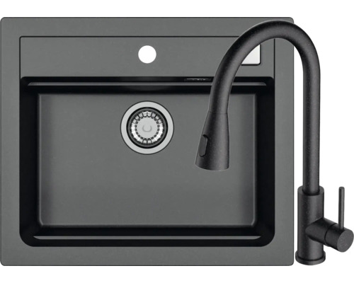 Chiuvetă cu baterie neagră