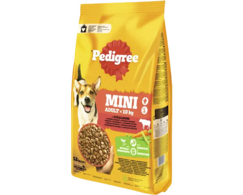 Pedigree Mini Adult hrană uscată pentru câini, pachet de 12 kg