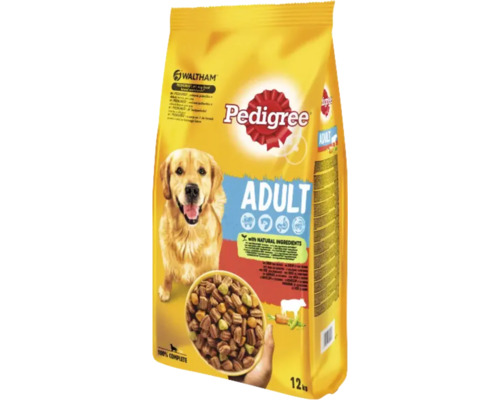 Pedigree Adult hrană uscată pentru câini, ambalaj de 12 kilograme