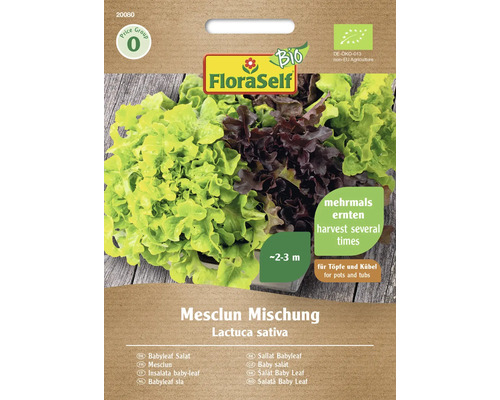 Bio Semințe de salată Baby-Leaf Mesclun mix FloraSelf Bio
