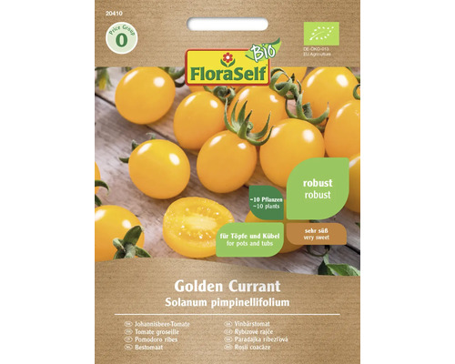 Bio Semințe legume FloraSelf Bio roșii cherry Golden Curran