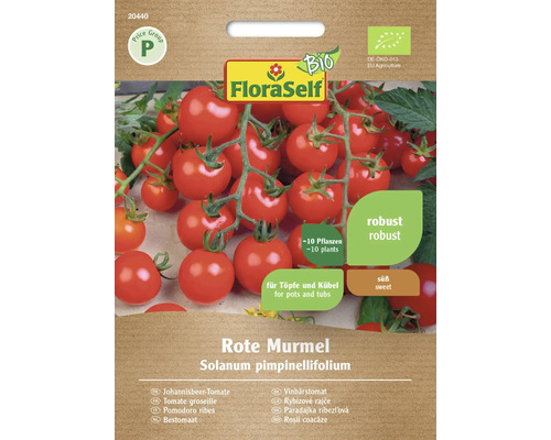 Bio Semințe legume FloraSelf Bio roșii cherry Rote Murmel